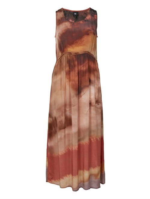 NÜ Ziw Lang Kjole uden ærmer, Viskose, Terracotta Mix